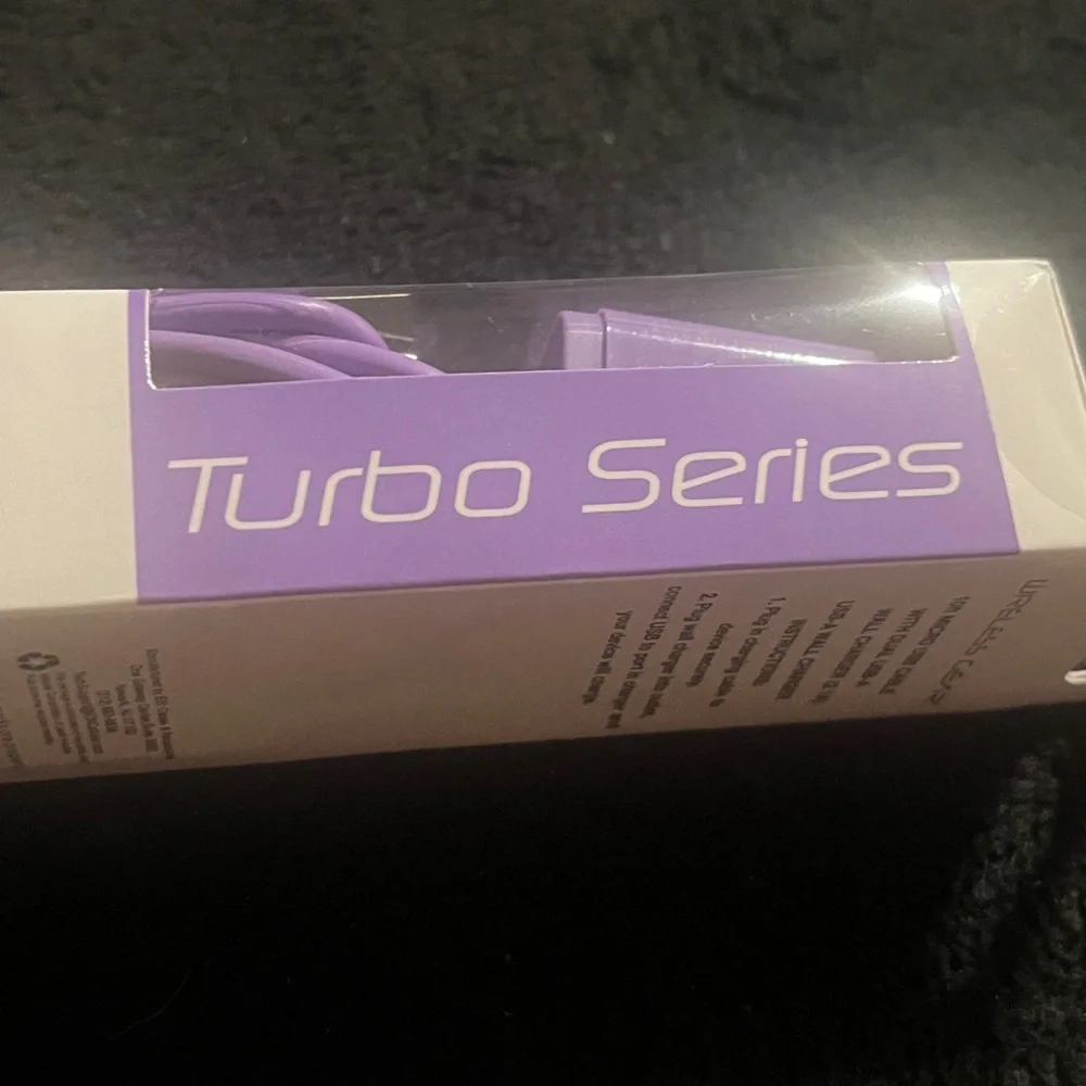 Wireless Gear Micro USB-C Devices 10’ Cable and Wall Charger) purp.New